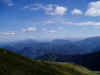 uitzicht over Gailtaler Alpen en Karnische Alpen (achtergrond)